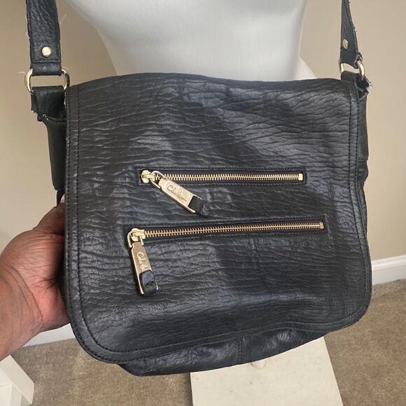 Cole Haan Textured Leather Crossbody Bag - Picture 1 of 7